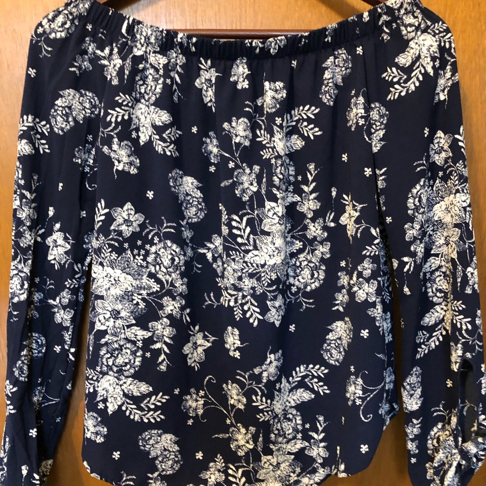 Off the shoulder floral top